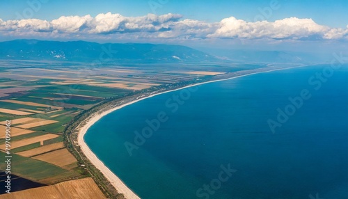 ukraine crymea black sea landscape frome space