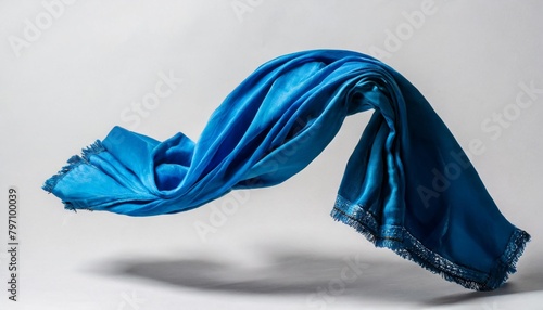 flying fabric element floating scarf 3d rendering fashion banner for product advertising © Paris