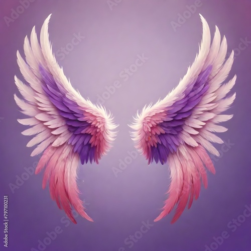 Beautiful Angel Wings Backdrop Digital Art Graphic Artwork Photography Background Design © amonallday