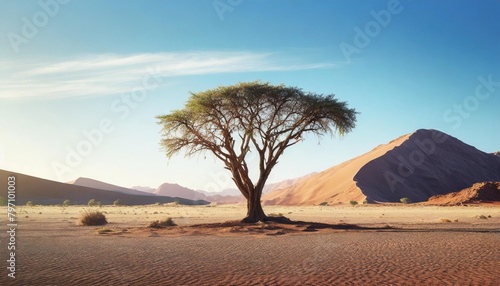 lonely tree in the namib desert taken in january 2018 photo