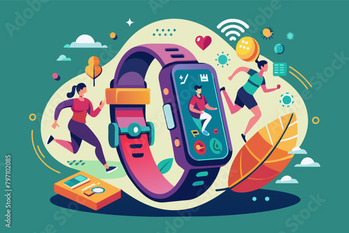 A fitness tracker with a stylish design that motivates you to stay active.
