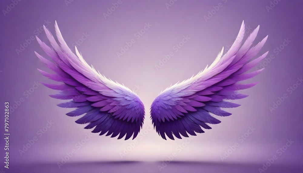 Fototapeta premium Beautiful Angel Wings Backdrop Digital Art Graphic Artwork Photography Background Design