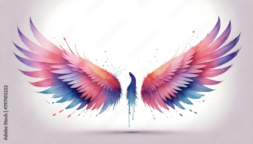 Beautiful Angel Wings Backdrop Digital Art Graphic Artwork Photography Background Design Beautiful Angel Wings Backdrop Digital Art Graphic Artwork Photography Background Design