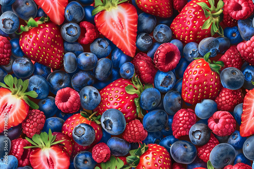 assorted fresh berries in vibrant colors