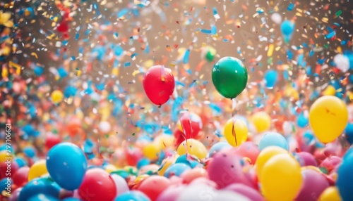 'confetti coriandoli Palloncini festa alla che volano party balloon joy fun joyful fly liberty wedding heaven blue white colours heave' photo