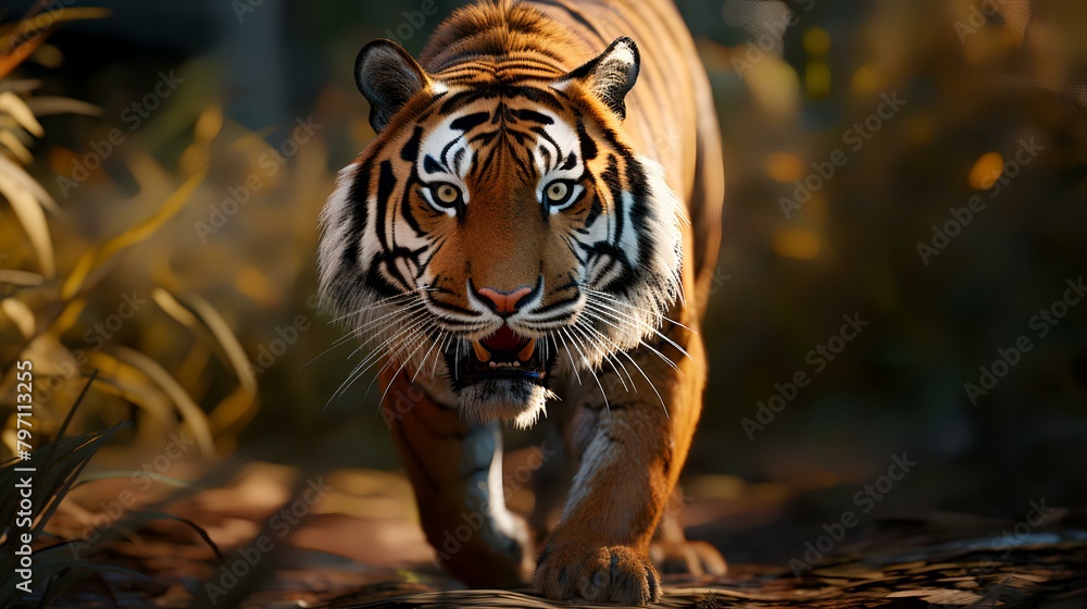 Fototapeta premium Sumatran Tiger (Panthera tigris altaica)