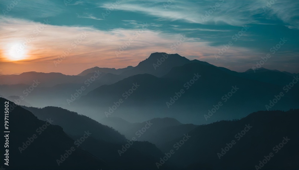 sunrise in mountains wallpaper background