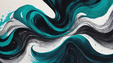 Abstract compositions featuring flowing ink in intricate and captivating shapes, with bold contrasts and fluid movements in shades like inky black, swirling sapphire, cascading cerulean ULTRA HD 8K