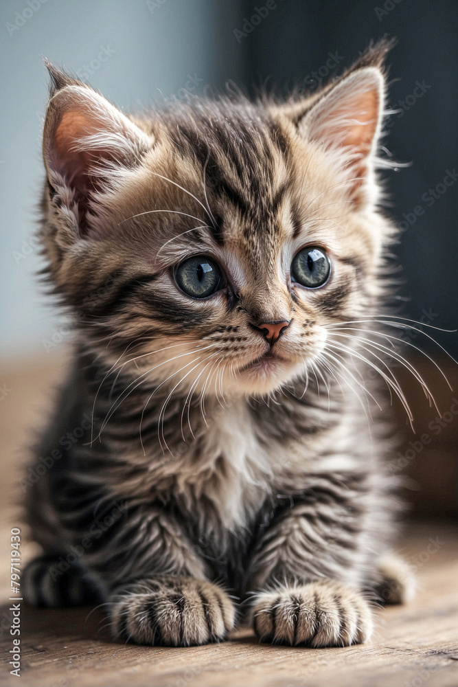 Close-Up Photo of an Adorable Kitten: A Perfect Wall Art Picture Capturing the Cuteness of Kittens. Close-Up Photo of an Adorable Kitten: A Perfect Wall Art Picture Capturing the Cuteness of Kittens.