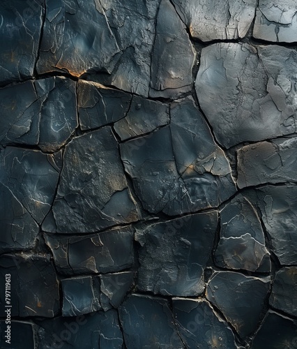 Close-up of cracked earth texture in natural light