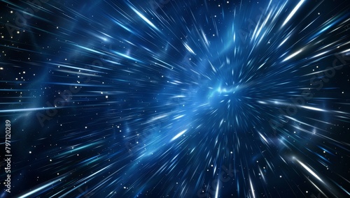 Hyperspace Travel Through a Starfield