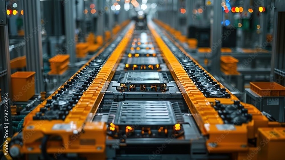 The Pulse of Innovation: Close-up on Electric Vehicle Battery Cell Assembly The Pulse of Innovation: Close-up on Electric Vehicle Battery Cell Assembly