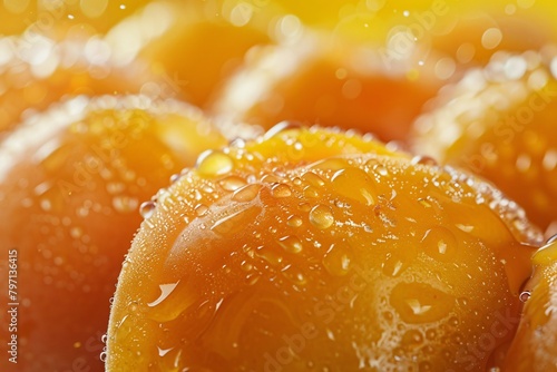 Close-up of fresh tomatoes with water droplets, vibrant and detailed.