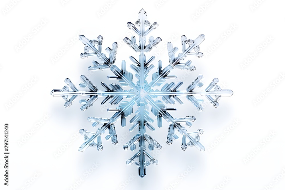 snowflake on white background snowflake on white background