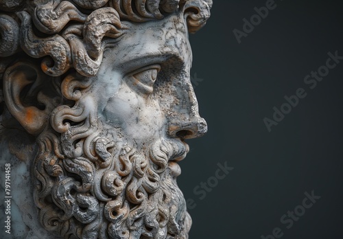 Close-up of an Ancient Greek Sculpture