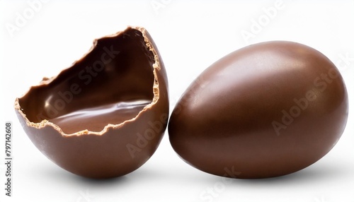 chocolate easter egg isolated on transparent background realistic vector illustration of chocolate egg