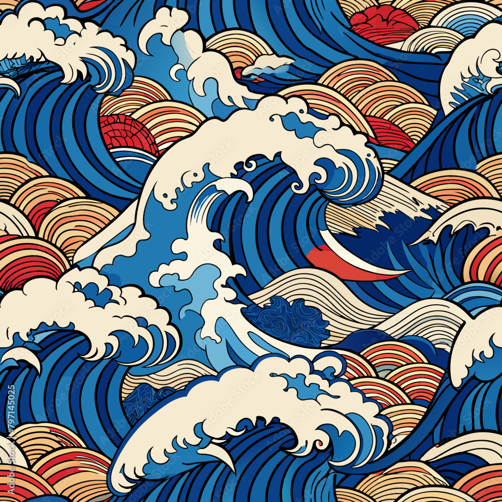 Japanese Seamless Vector Japanese Seamless Vector