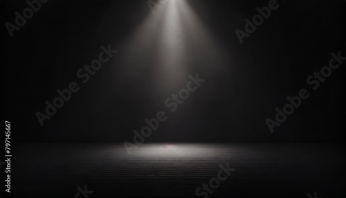 empty gradient black backdrop wallpaper studio floor template of abstract light dark background space or blank illustration room and spotlight product display stage on presentation ground platform