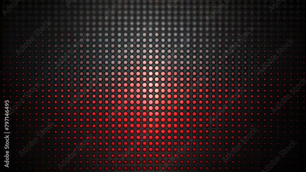 Abstract vector background with a grid of neon circles and dots on a dark red backdrop Abstract vector background with a grid of neon circles and dots on a dark red backdrop