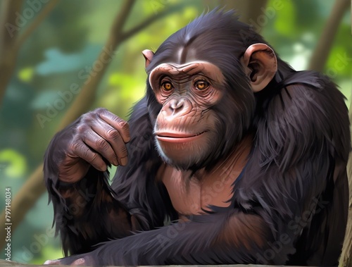 Chinpanzee monkey