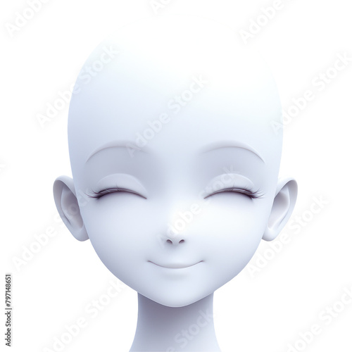 A lone cartoon character with a blank white face depicting various emotions stands out against a simple background capturing the essence of a young adult portrait