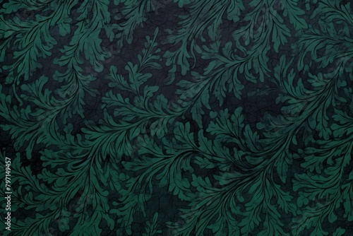 Green damask pattern backgrounds abstract textured.