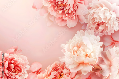 Floral watercolor background feminine flowers in pastel colors. Mockup Mother's Day, Valentine's day, Women's day postcard. © Алина Троева