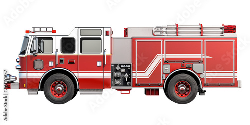 fire truck isolated