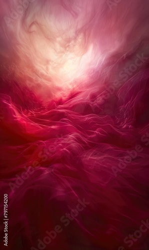 dreamy red abstract background with soft gradients and ethereal textures, creating a sense of warmth and comfort