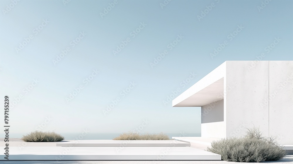 © Dan - Sleek modern architecture with clean lines, embodying minimalism and elegance against natural landscapes © Dan - Sleek modern architecture with clean lines, embodying minimalism and elegance against natural landscapes