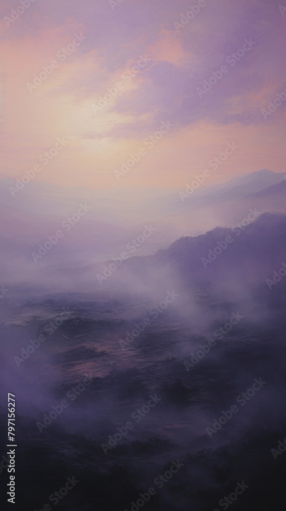 Lavender landscape nature mist sky. Lavender landscape nature mist sky.