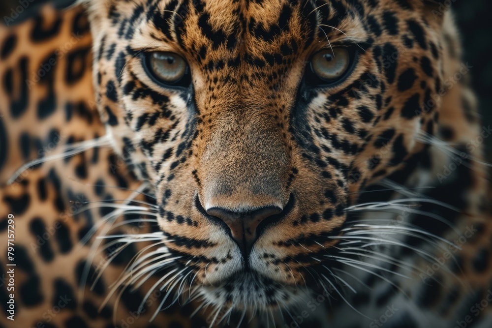 Fototapeta premium Close-up of a Jaguar's Face