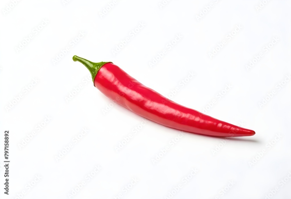 Chili Pepper Digital Painting Isolated Vegetables Illustration Background Graphic Vegan Food Design