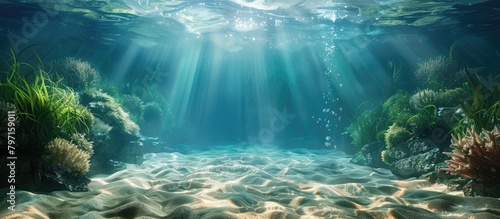 Stunning D Rendered Journey into the Textured Seabed Depths