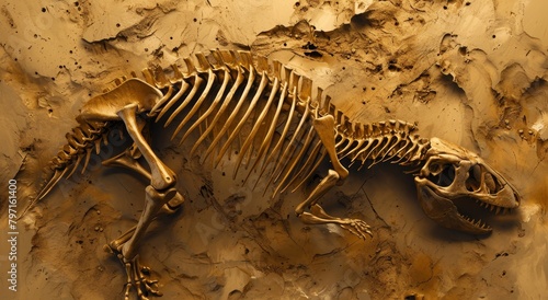 Dinosaur Fossil Excavation Site © Balaraw
