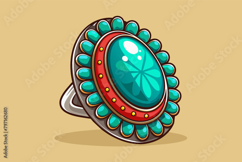 Envision the bohemian chic  turquoise ring, with a vibrant gemstone set in a rustic sterling silver or gold band