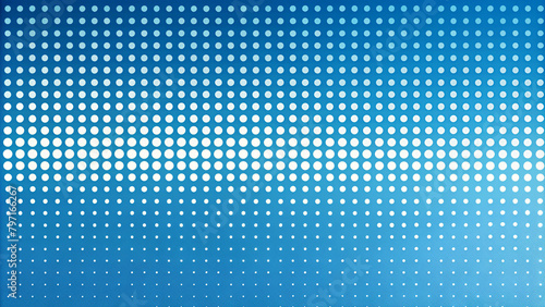 Blue abstract background with a dotted halftone pattern