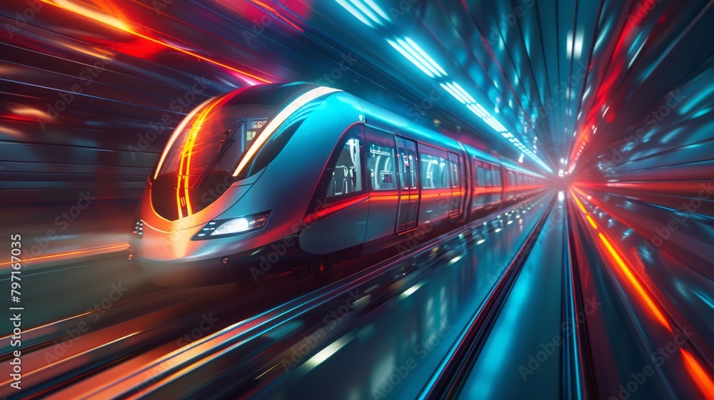 Abstract technological advancement in rapid transit visualization Abstract technological advancement in rapid transit visualization