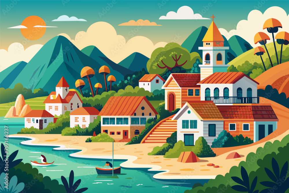 A quaint seaside village