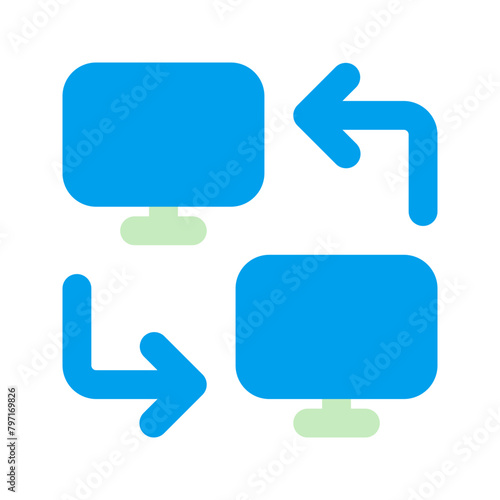 peer to peer duo tone icon