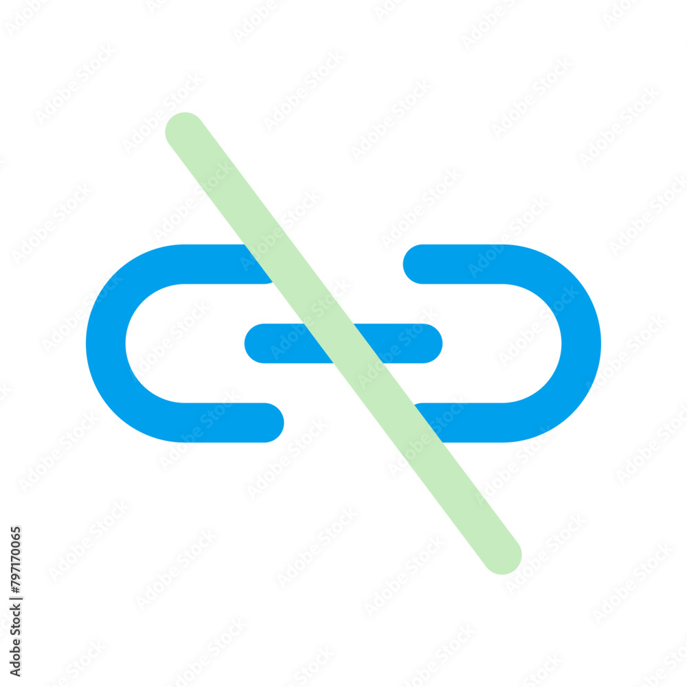 unlink duo tone icon unlink duo tone icon