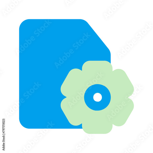 system file duo tone icon