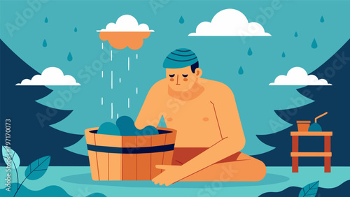 Sitting in the sauna sweat pouring down your face as you mentally prepare to take a dip in the nearby cold river knowing the contrast will leave you.