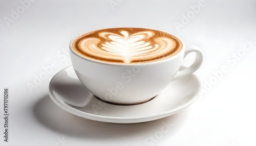 Coffee Cup Lette Art Digital Painting Isolated Mug Hot Drink Illustration Background Drink Design