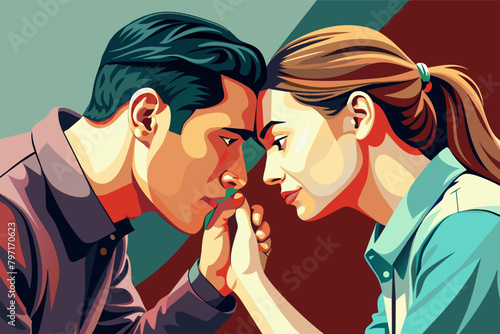 A man kissing his partners hand, a gesture of reverence and admiration