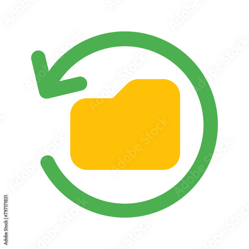 data recovery flat icon