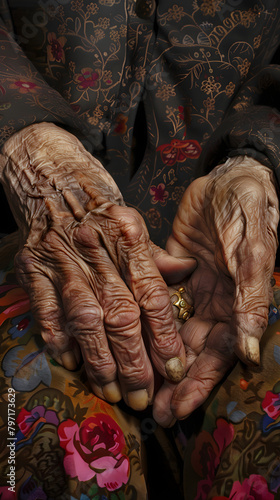 Graphic Visual Depiction of Rheumatoid Arthritis - Symptomatology in Hands © Ella