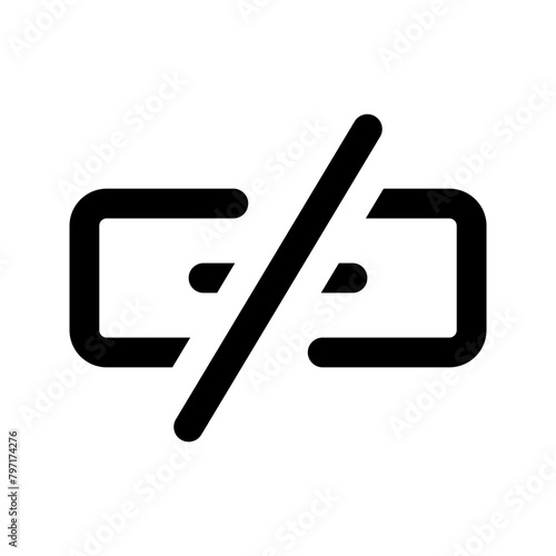 unlink glyph icon photo