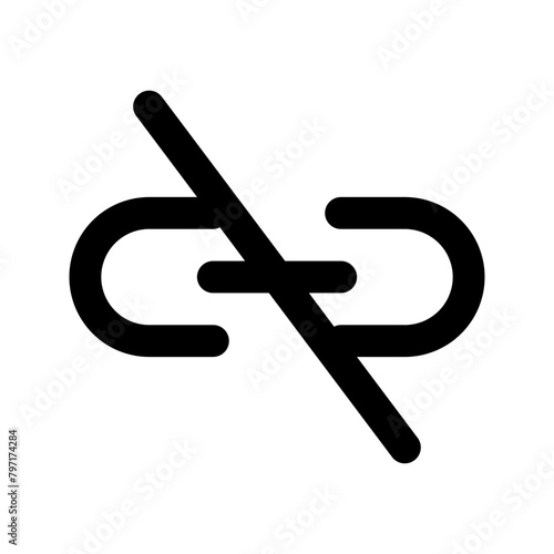 unlink glyph icon photo