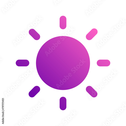 brightness gradient icon